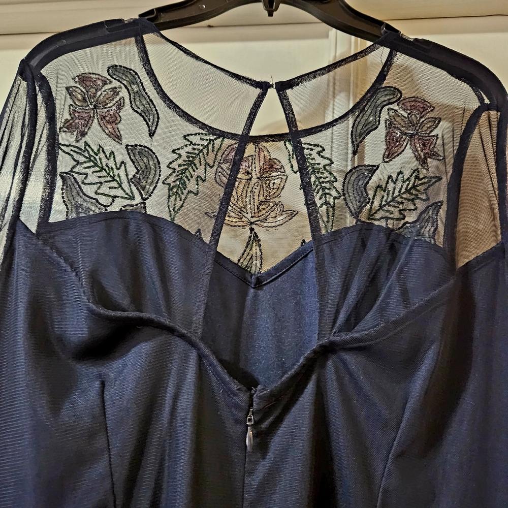 Frock and Frill Navy sequins midi dress size 12 - Picture 8 of 10